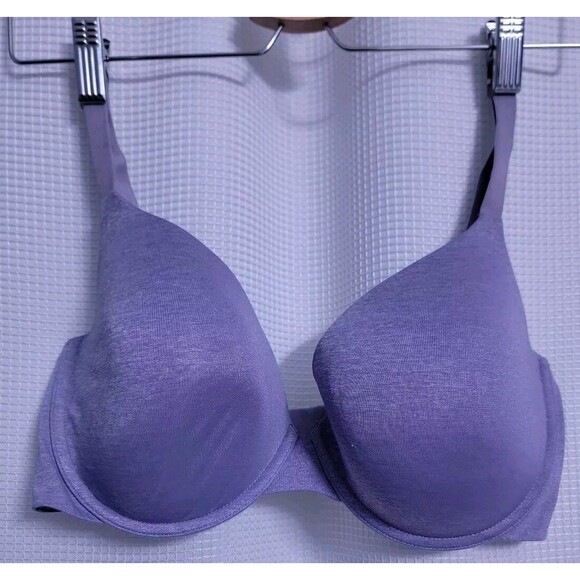 Victoria Secret 36DD Uplift Semi-Lift Underwired Padded Purple Bra - Picture 1 of 6